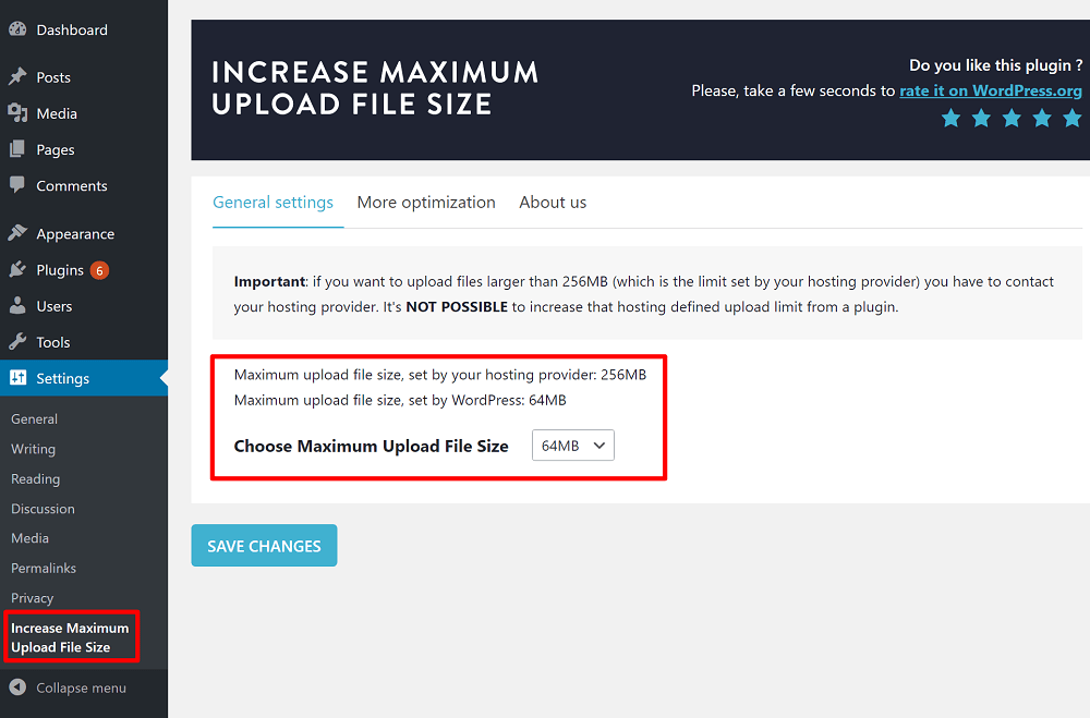 Free Increase Maximum Upload File Size