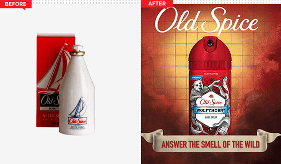 Old Spice قبل و بعد